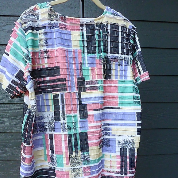 ALFRED DUNNER SHORT SLEEVE MULTICOLOR SZ M SHIRT - Picture 2 of 6